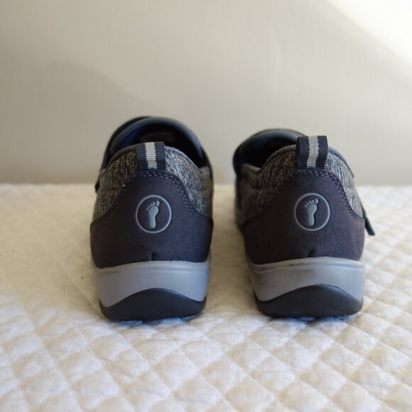 ORTHOFEET Orthopedic Grey Stretch Knit Quincy Slip-On Shoes  Wmns 8.5 Extra Wide - Picture 5 of 10